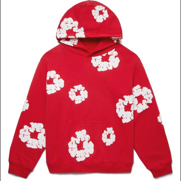 Denim Tears Other - Denim Tears Wreath Sweatshirt Red White
